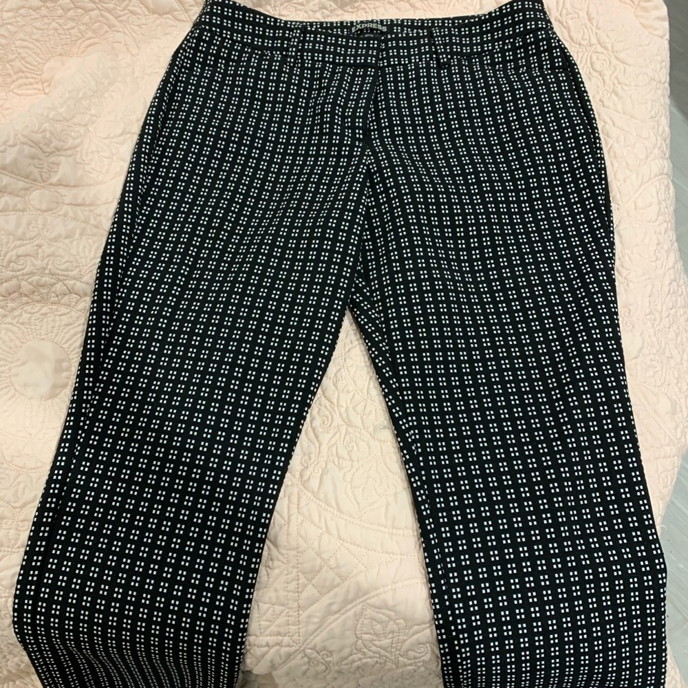 Black and white Express pants